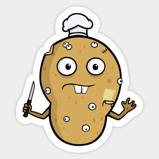 Just a zombie potato who wants revenge Sticker